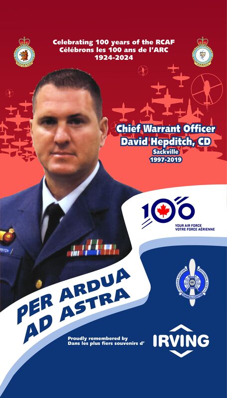 CWO David Hepditch, CD from Sackville, NB: 1997-2019