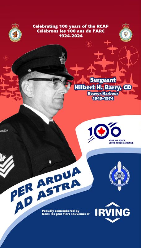 Sgt Hilbert H. Barry, CD from Beaver Harbour, NB: 1949-1974