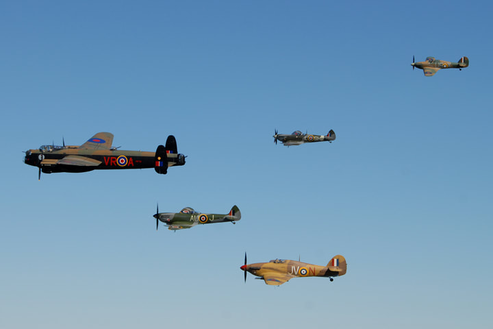 Battle of Britain commemorative flight over Ottawa by Eric Dumigan