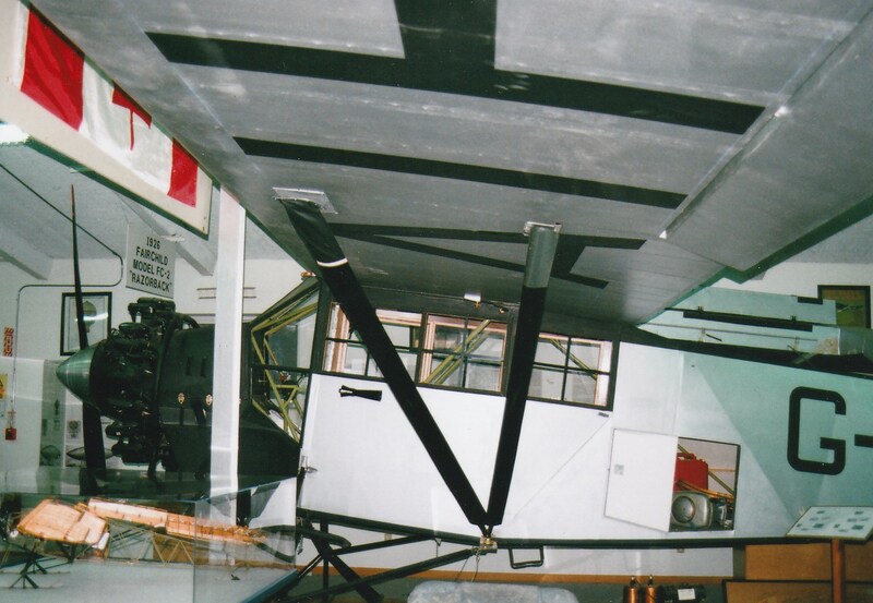 The Fairchild FC-2 replica G-CAIH was unveiled by the MAM in 2012 after more than 12 years of work. The FC-2, indicating Fairchild Cabin No. 2,  was nicknamed the "Razorback" after its triangular sectioned fuselage.  Introduced into Canada in 1927, it was a sturdy, multipurpose bushplane.