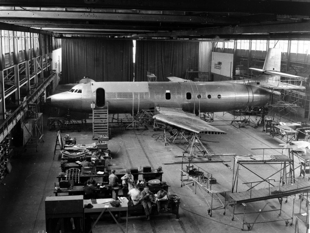 Avro Jetliner prototype in design shop