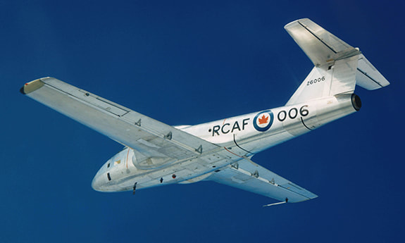 RCAF 26006, seen on an early test flight in February 1964. (Bill Upton Collection)