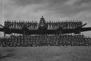 The Nanton Lancaster Society circa 1986 (Photo from the personal collection of D. Metcalfe-Chenail)