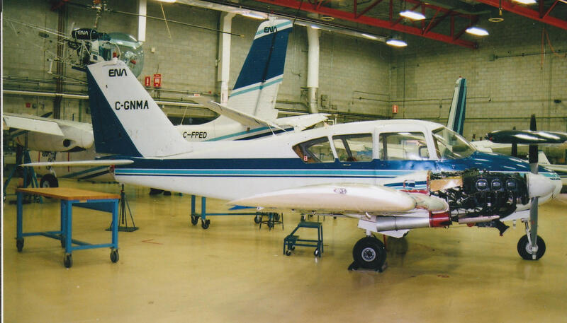 Piper PA-23 Aztec is among the twin-engined fleet of the ENA. 